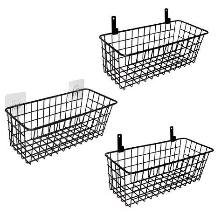 How do you use wire storage baskets?