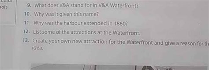 What does V and A stand for?