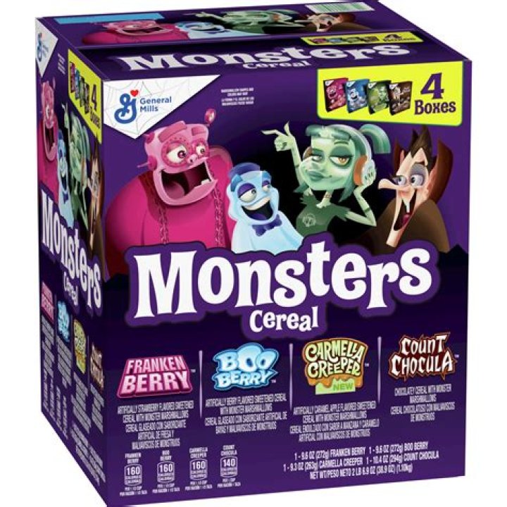What were the 4 monster cereals?